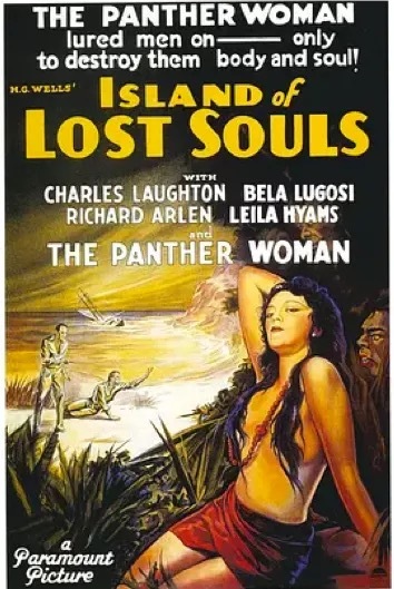 电影《亡魂岛》海报（可见海报顶部的“Panther Woman[豹女]”字样）