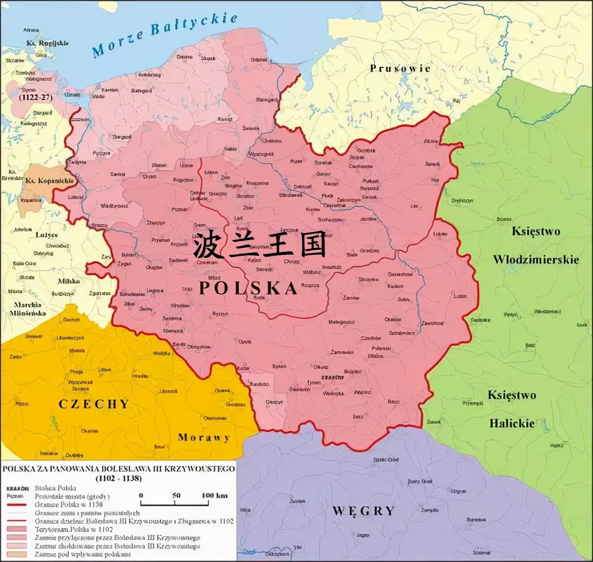 上图_ 13、14世纪的波兰王国-地图