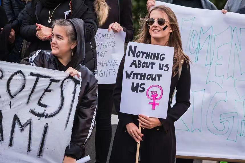 瑞典女性支持堕胎权利的游行。在EPF-IPPF EN组织的评分中,瑞典以保障堕胎权利获得了94分,是欧洲各国的最高分。
