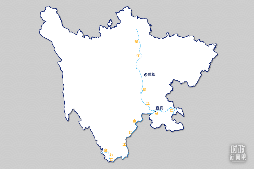 △6月8日四川宜宾考察点示意图