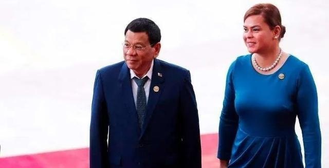 菲律宾现任总统罗德里戈·杜特尔特与其女莎拉·杜特尔特