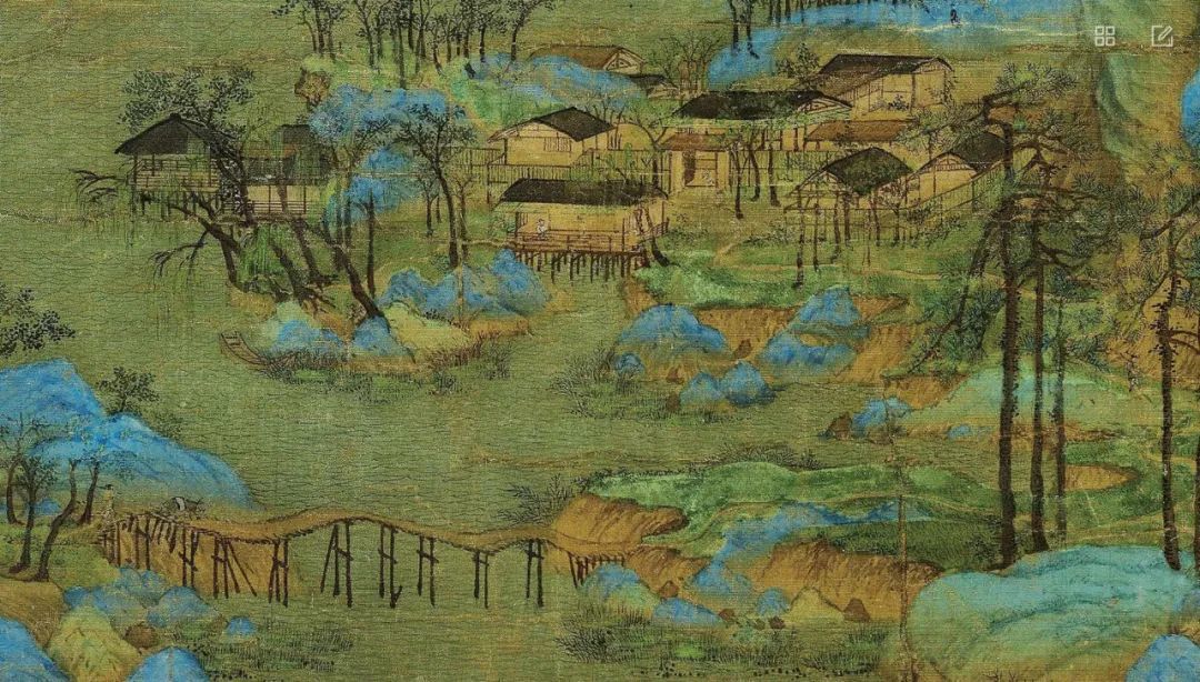 千里江山图 巻物 7米长的《千里江山图》丝绸画卷开售！高清原画复刻，故宫出品！_