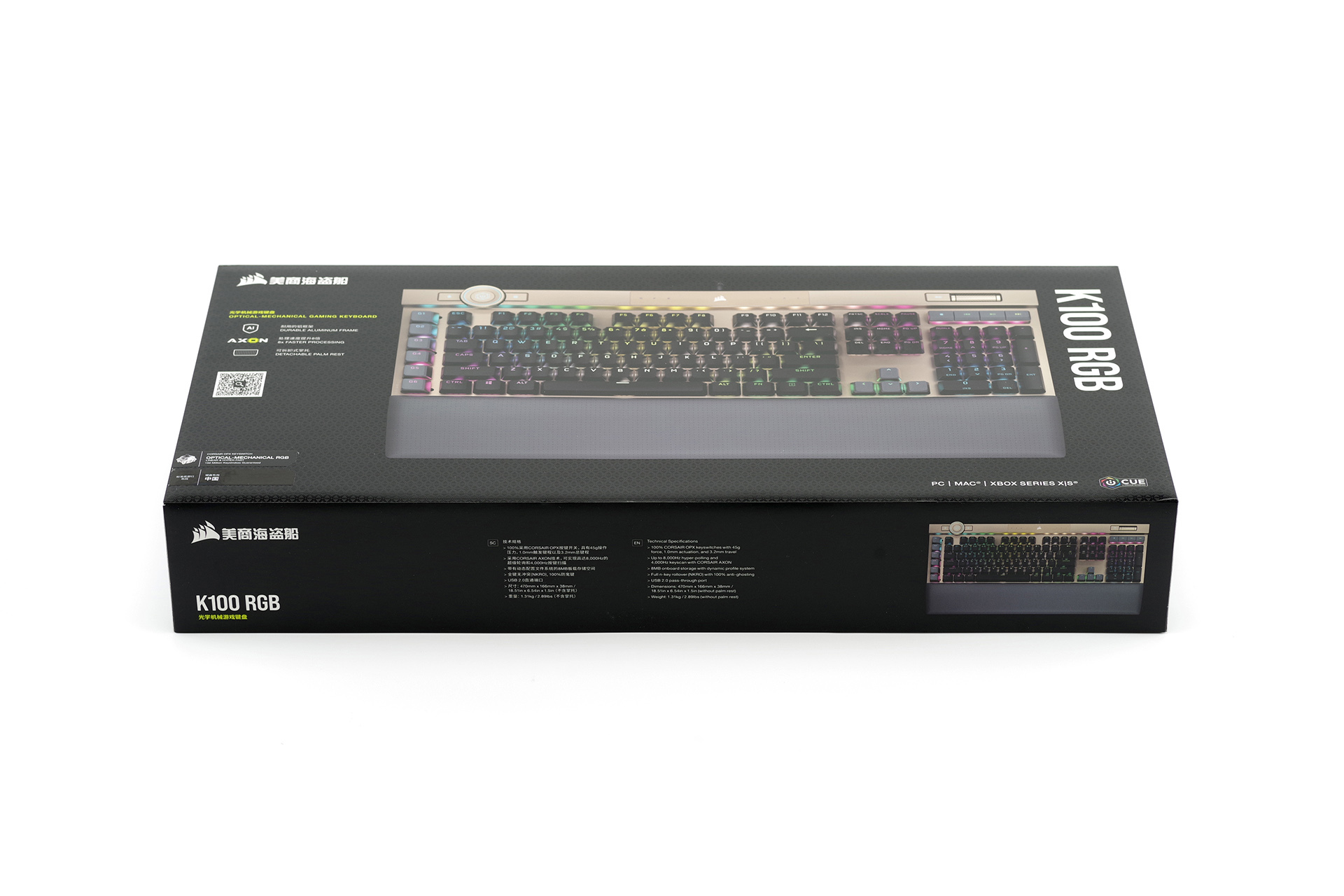 奢华气质,美商海盗船 corsairk100 璀璨金机械键盘简评__凤凰网