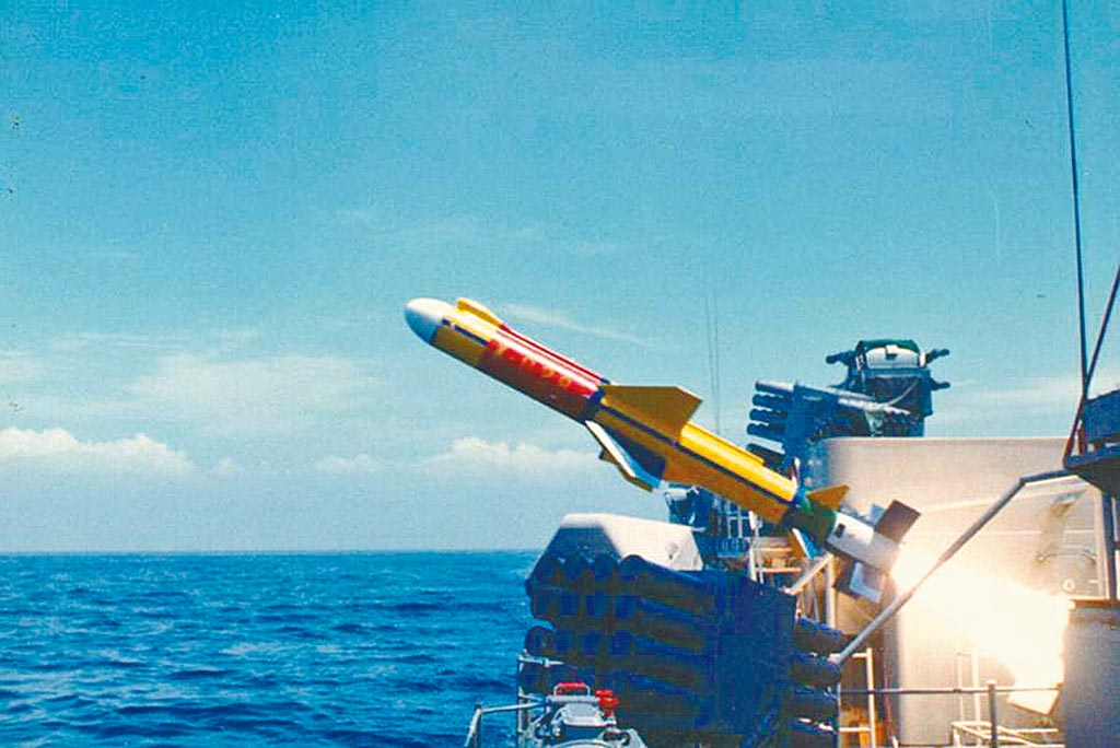 台湾“雄风二型”反舰导弹。图自台“中科院”网站