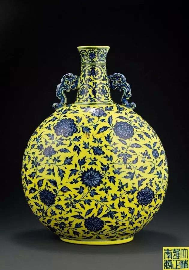 黄釉輪花6寸向付　　11客　　新品未使用 青花釉里红山茶花盖碗_Hey China