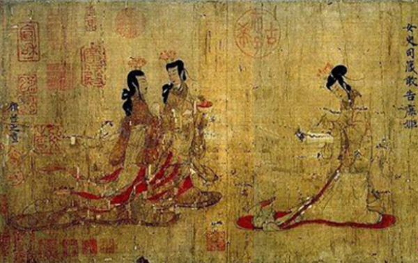 《女史箴图》(局部,女史司箴,敢告庶姬)