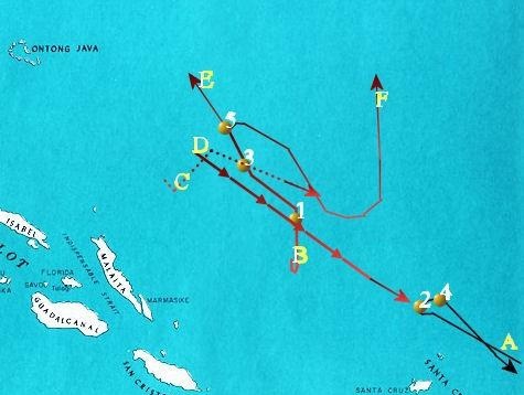 作战路线,红色日军,黑色美军