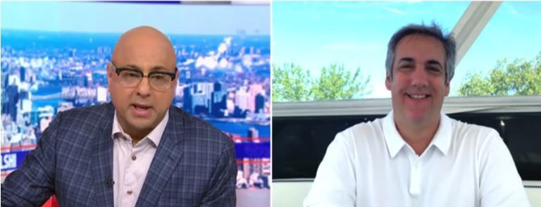 科恩（右）接受MSNBC采访 视频截图