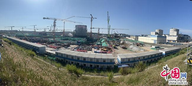 中核集团海南核电基地,“华龙一号”2个机组施工现场。中国网记者 吴佳潼 摄