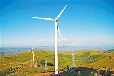 位于山西省阳泉市盂县的中广核风电项目.阳泉市新闻中心供图