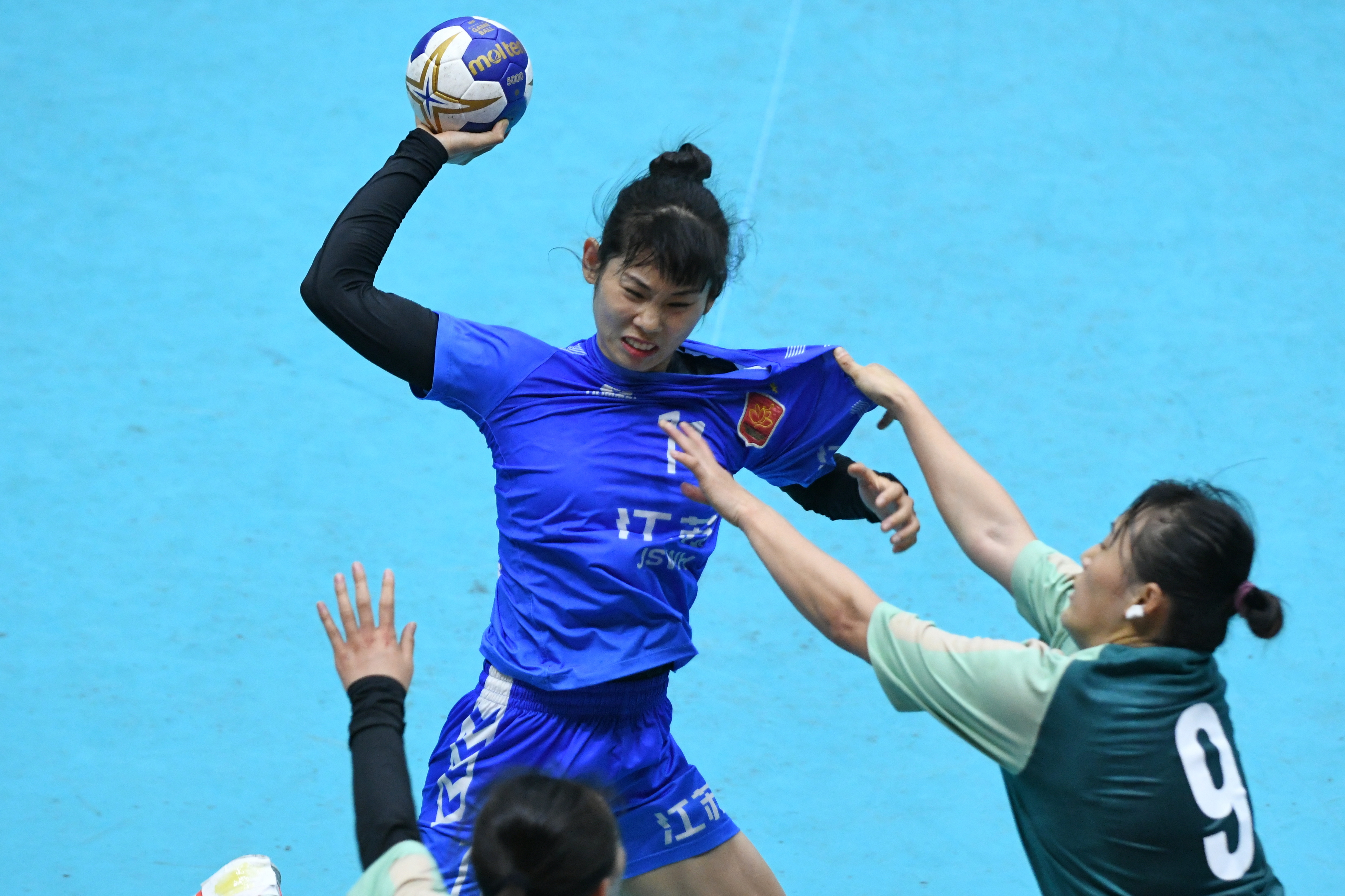 #（<em>体育</em>）（2）手球——全国女子手球冠军杯：<em>江苏</em><em>队</em>胜北京<em>队</em>