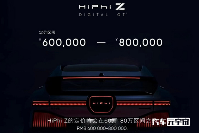 高合HiPHi Z开启盲订8月上市 售价60-80万元-图1