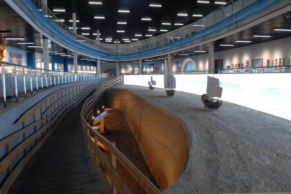 图为天津市古林古海岸遗迹博物馆内场景。（受访对象供图）