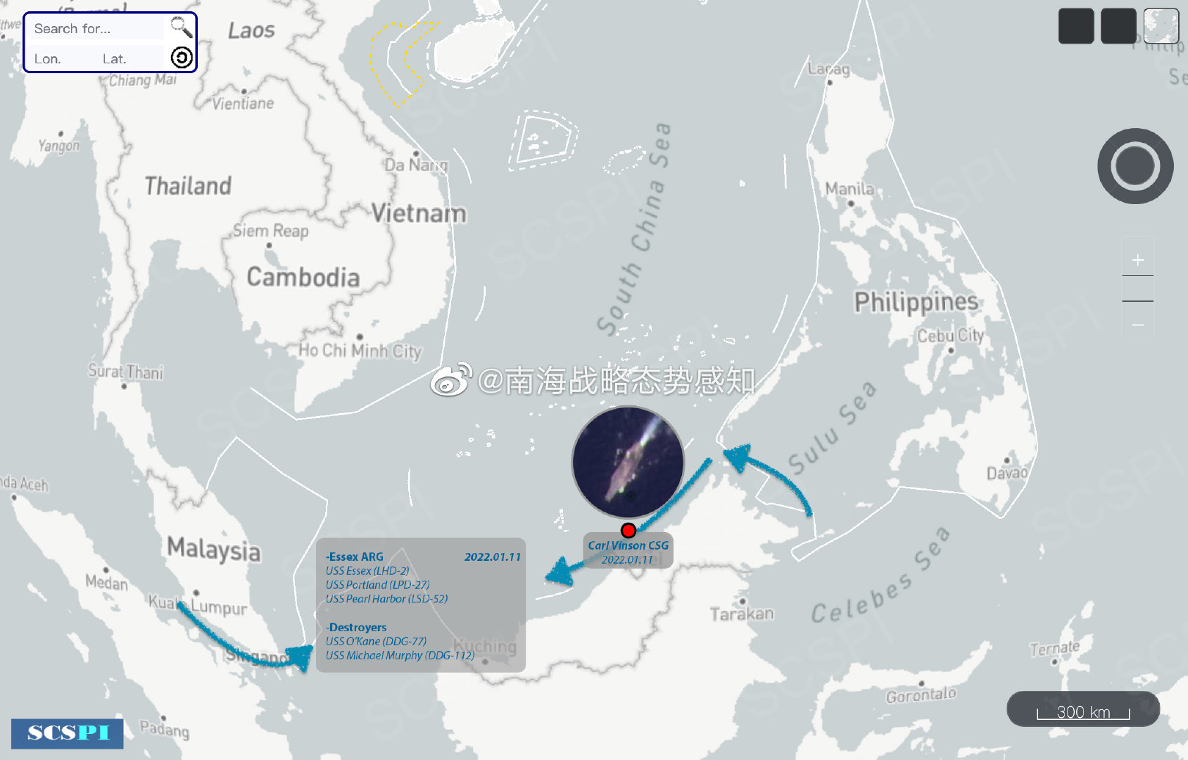 美军航母、两攻编队分两路进入南海集结_凤凰网