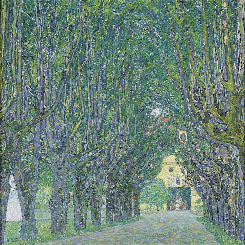 克里姆特《通往卡默尔宫的林荫大道》（1912年）