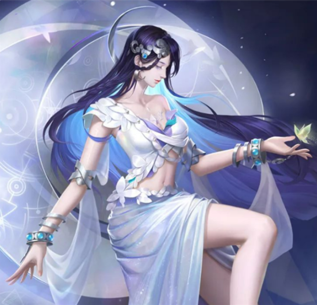 顏值逆天！《王者榮耀》新英雄海月來了：大長腿美女法師