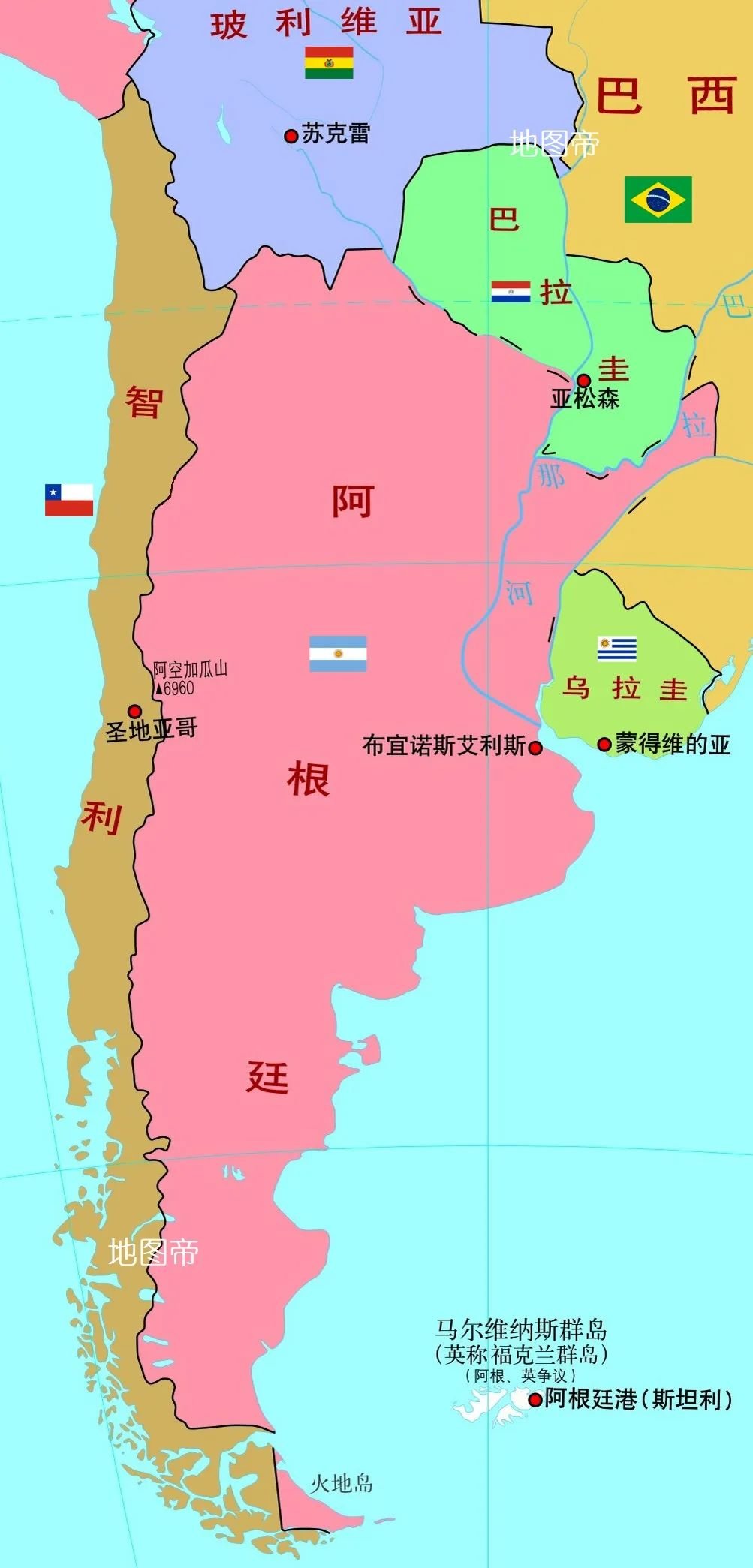 潘帕斯地图图片