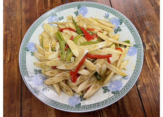 炒藕尖(央广网发 方圆摄)