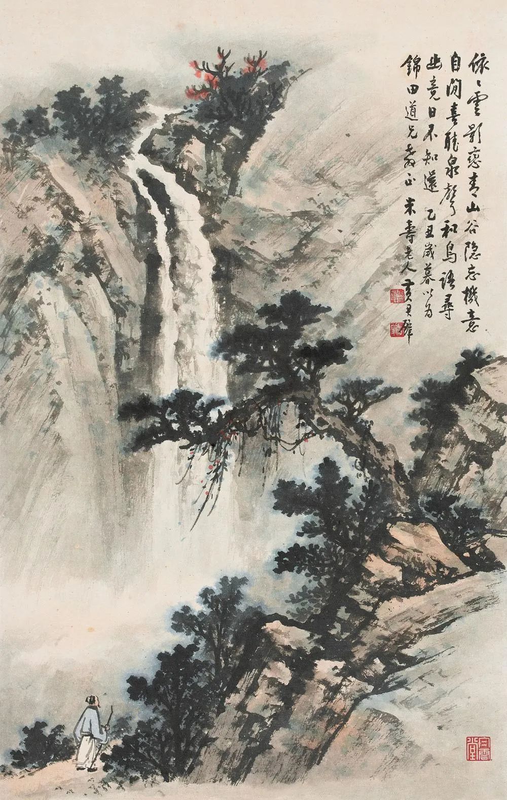 夏日,听泉_画川居士_新浪博客