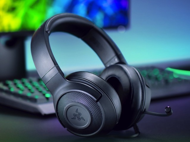 雷蛇razer 北海巨妖标准版x 游戏电竞耳机185元!