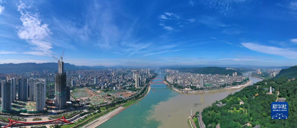这是四川省宜宾市三江口（资料照片）。新华社发（宜宾市委宣传部供图）