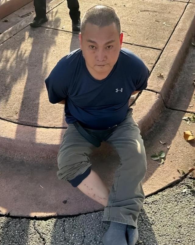 脸书上陈武被捕时照片