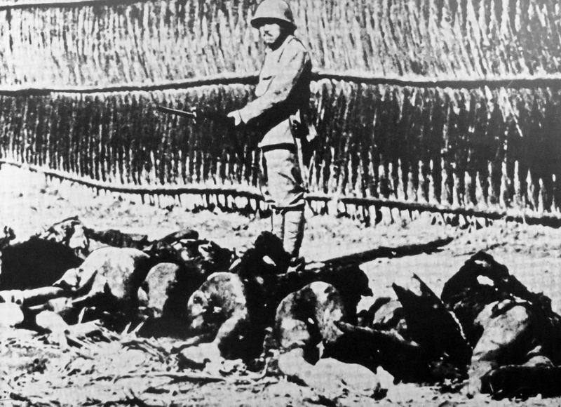1937年侵华日军攻陷南京后进行大屠杀