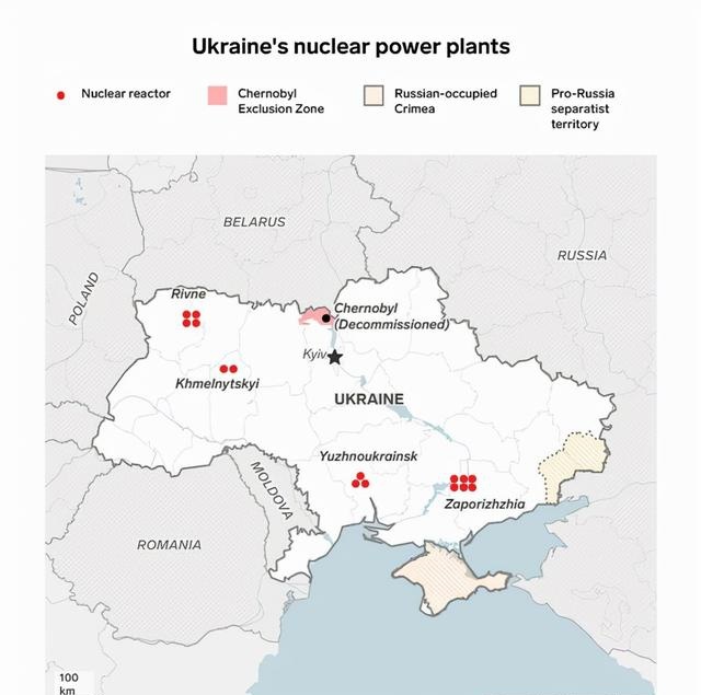 图说：核电站分布图。图源：BusinessInsider