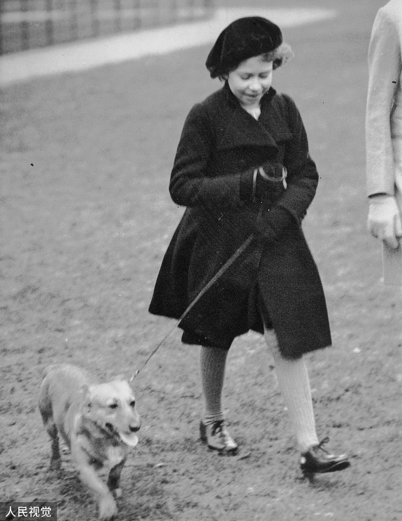 英国女王伊丽莎白二世和她的柯基犬。（视觉中国）