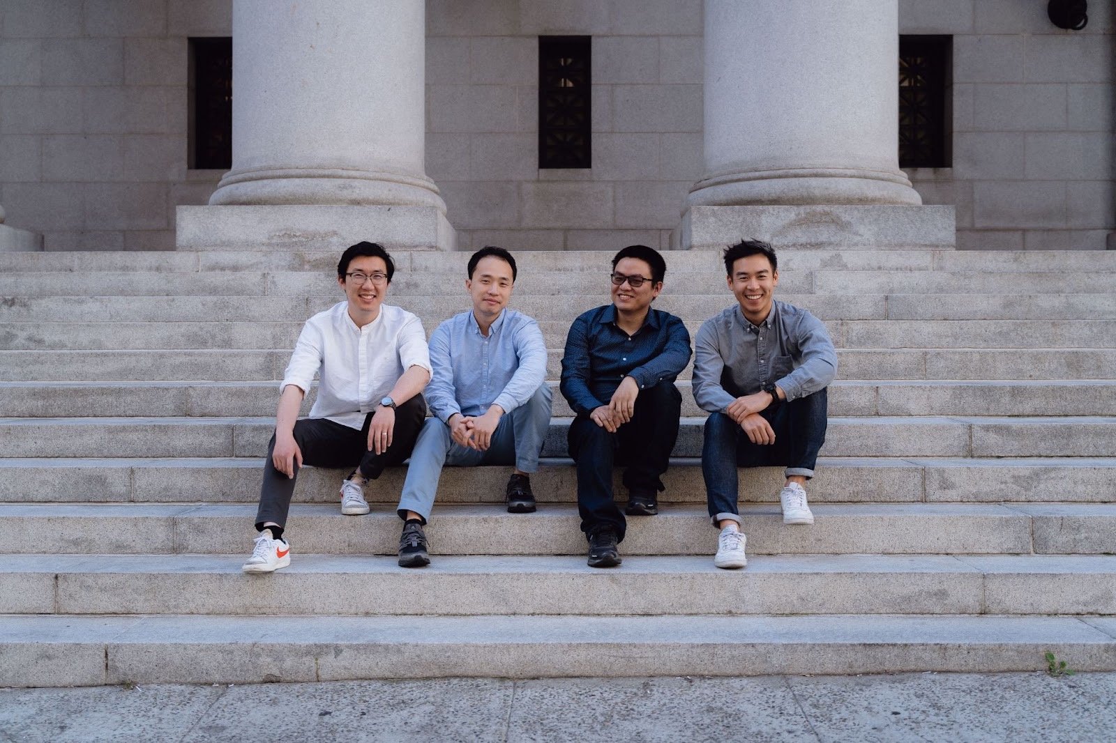 Magic Eden 的核心创始团队成员（从左到右）：Jack Lu，Sidney Zhang，Zhuojie Zhou 和 Zhuoxun Yin｜li.substack.com