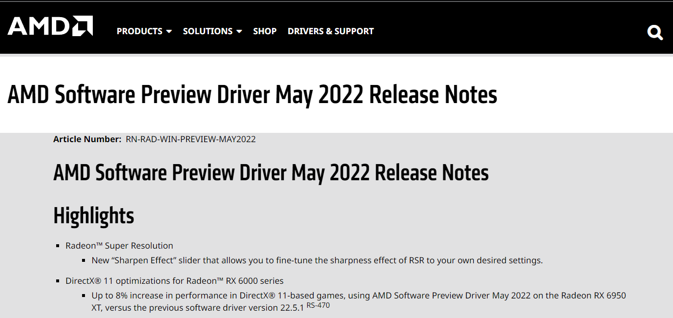 AMD5月预览版显卡驱动发布，DirectX11游戏性能暴涨34%