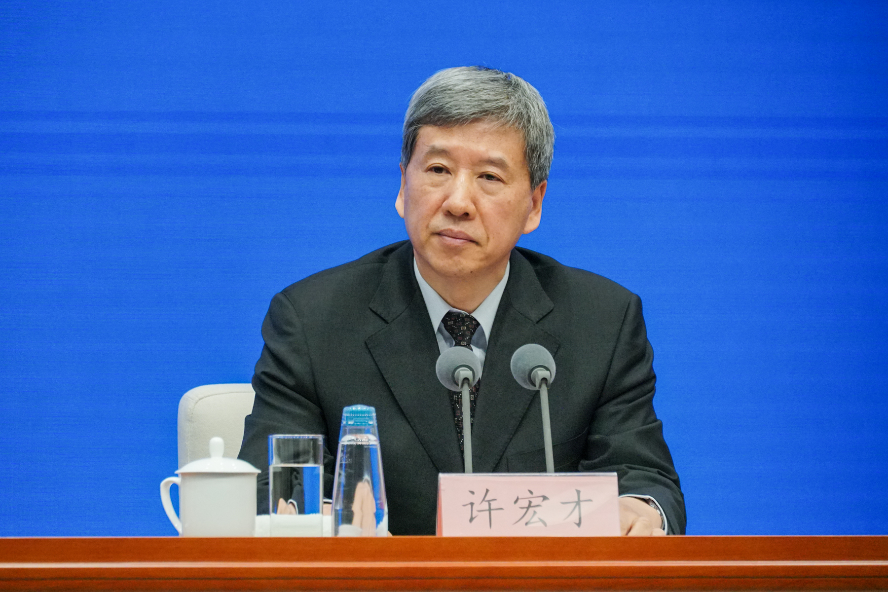 财政部副部长许宏才   澎湃新闻记者 周頔 摄