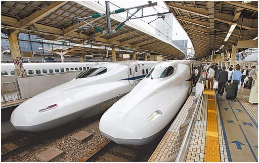 ▲日本新干线高速列车。图/台湾《中国时报》