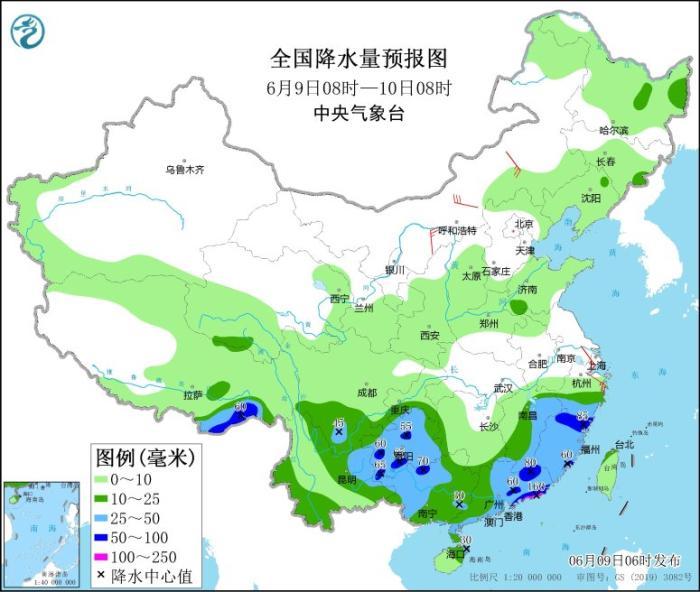 贵州广西等地有较强降雨河南山东等地有间歇性高温天气(图1)