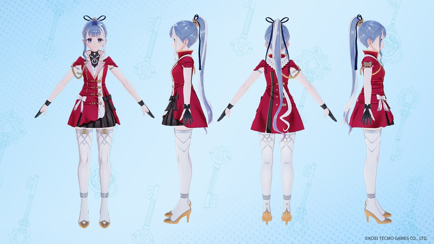 《莱莎的炼金工房3》角色设定图和3D建模 大肉腿吸睛