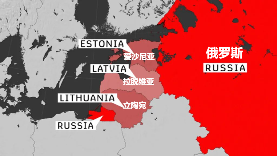波罗的海三国 地图图片