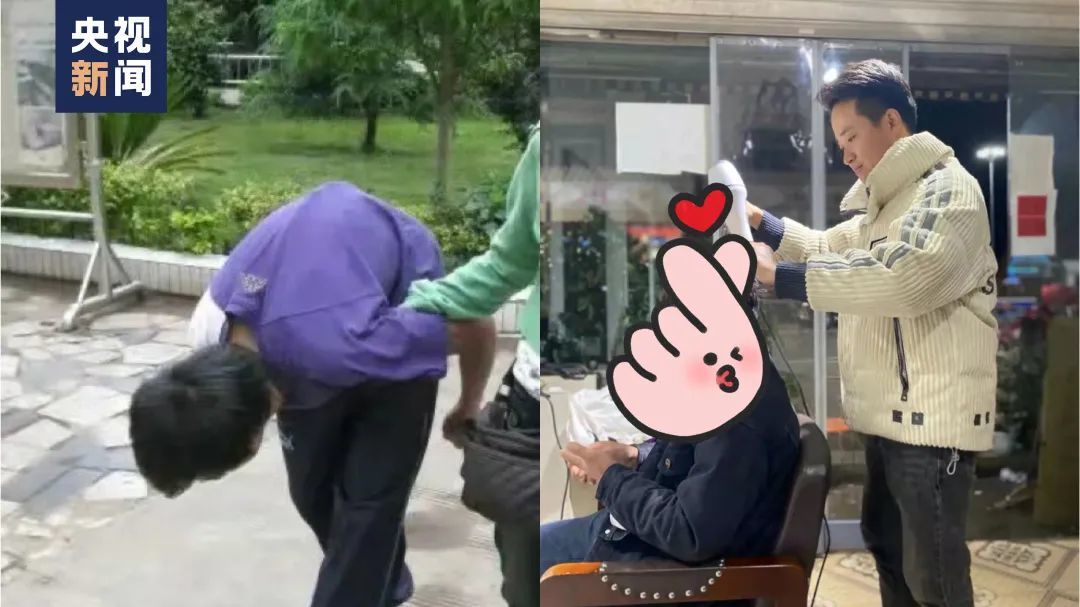 刘仁富,2012年接受手术治疗,目前在理发店工作。