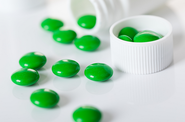 扁圆绿色药片是什么药图片
