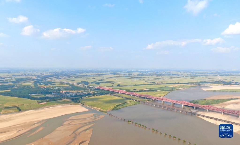 这是5月19日拍摄的河南郑州黄河国家地质公园（无人机照片）。新华社记者 郝源 摄