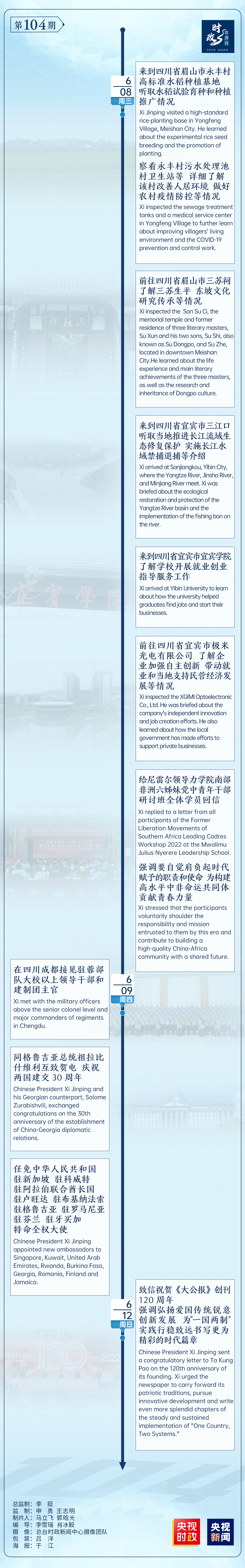 时政微周刊丨总书记的一周（6月6日—6月12日）