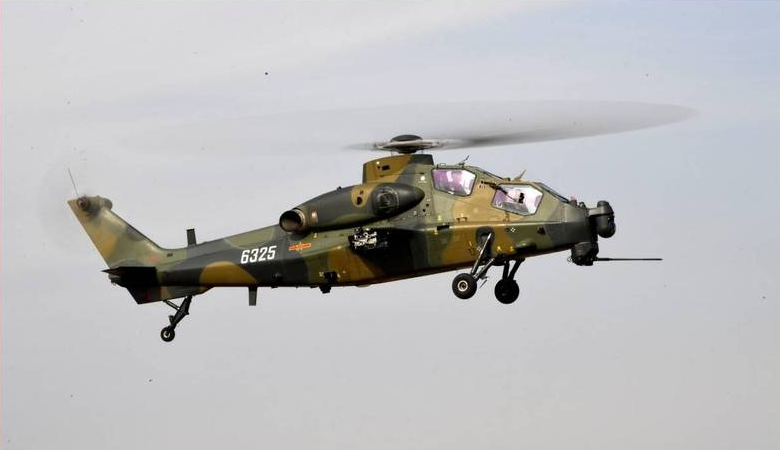 台防务部门发布的武直-10同机型示意图