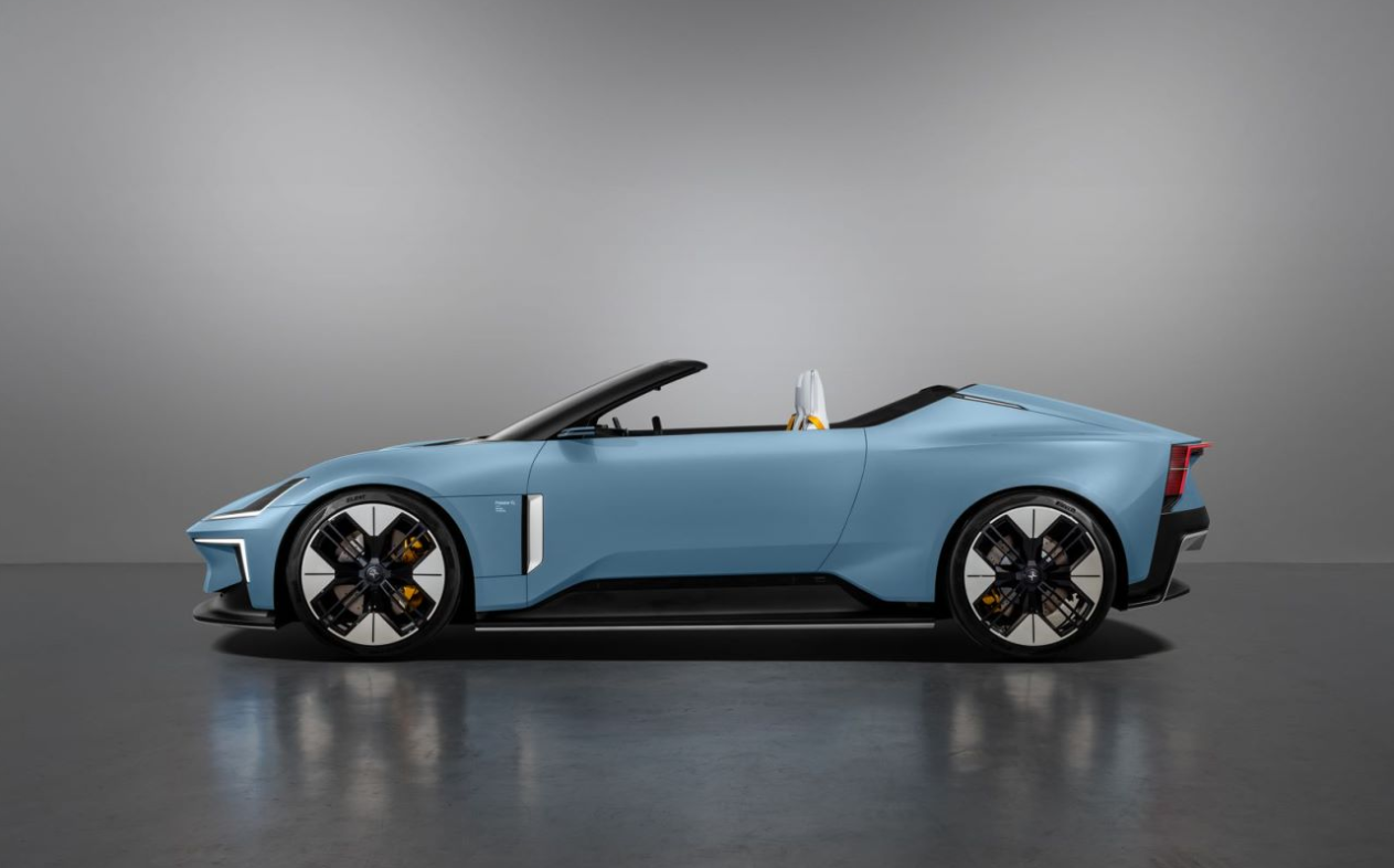 纯电敞篷超跑概念车极星6开启巡展将投入量产