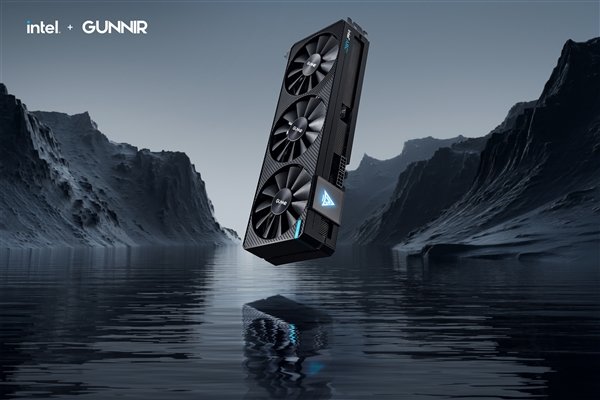 蓝戟Intel Arc A750显卡官方美图:霸气十足 蓝灯诱惑