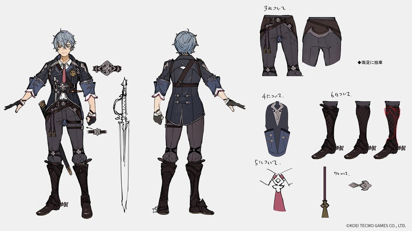 《莱莎的炼金工房3》角色设定图和3D建模 大肉腿吸睛