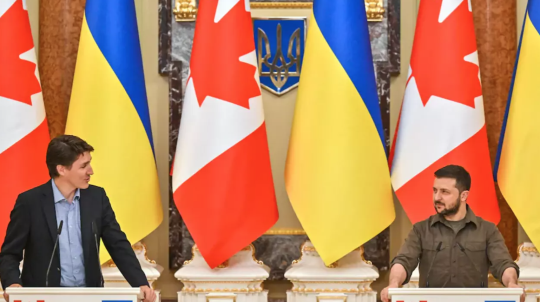 ◆5月8日，加拿大总理特鲁多突访基辅，和泽连斯基会晤。