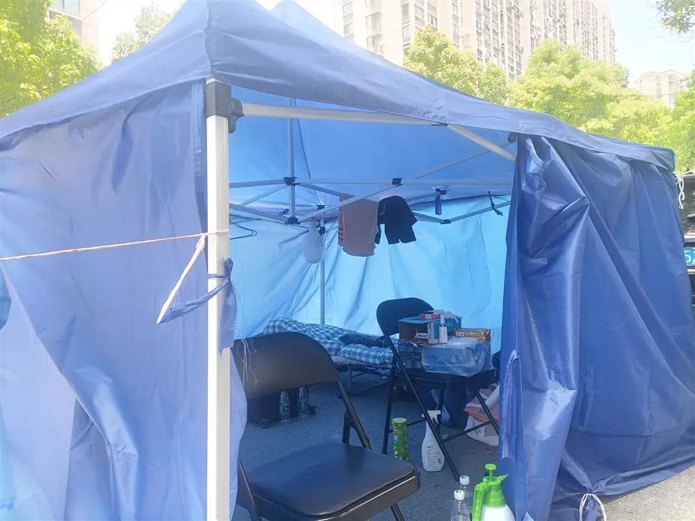 陈林的帐篷。图由受访者提供