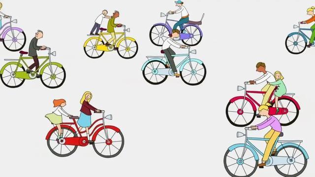 动画片《我和我的莫顿自行车》（Me and My Moulton 2014）画面。