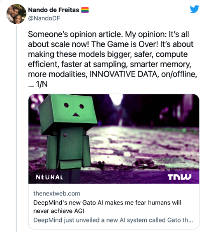DeepMind发布“通才”AI引发质疑，回应：游戏结束了