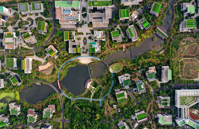 海南某生态软件园园区一景 新华社图