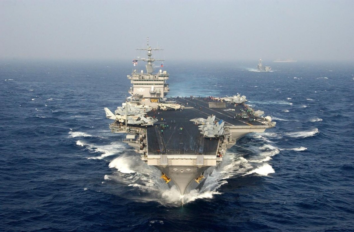 外媒：美海军"里根"号核动力航母进入南海-中国南海研究院